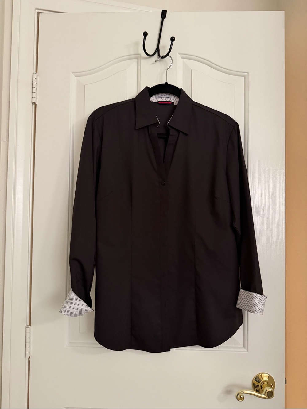 Women’s Black Dress Shirt - Classic Long-Sleeve